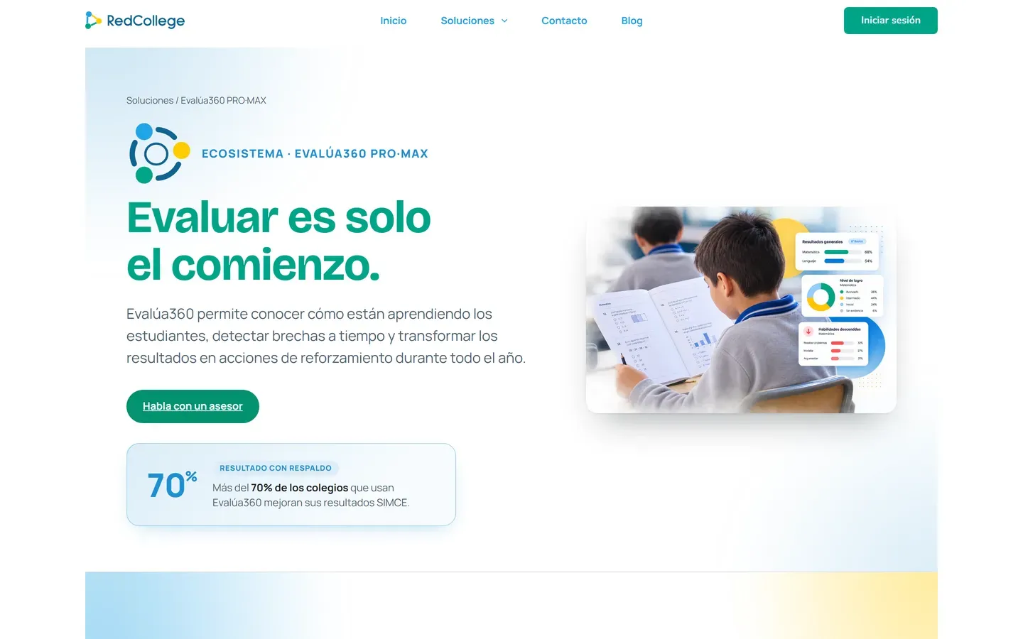 Evalúa360, el sistema de evaluación que proyecta resultados SIMCE y PAES