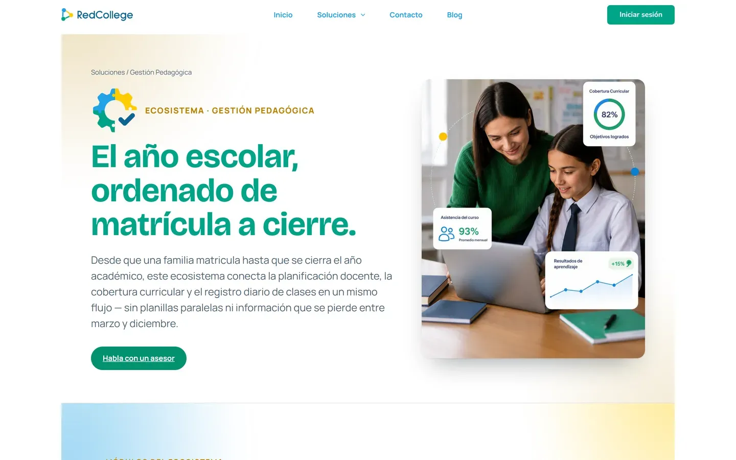 Ecosistema de gestión pedagógica